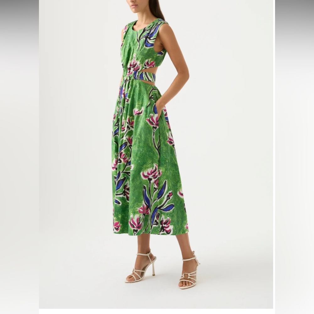 Aje zorina midi dress